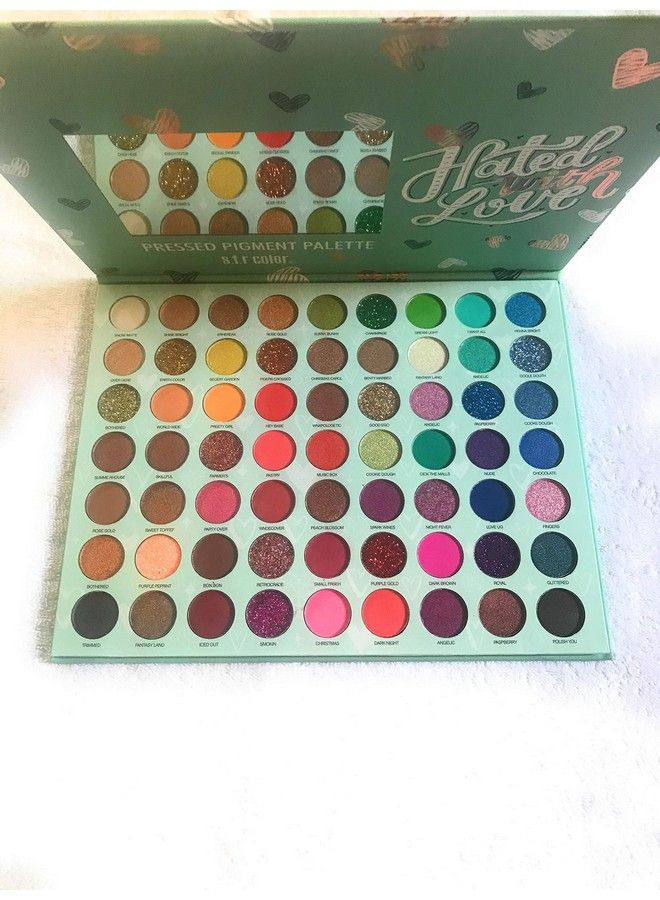 Hated With Love 63 Color Eyeshadow Palette Matte Finish Multicolor