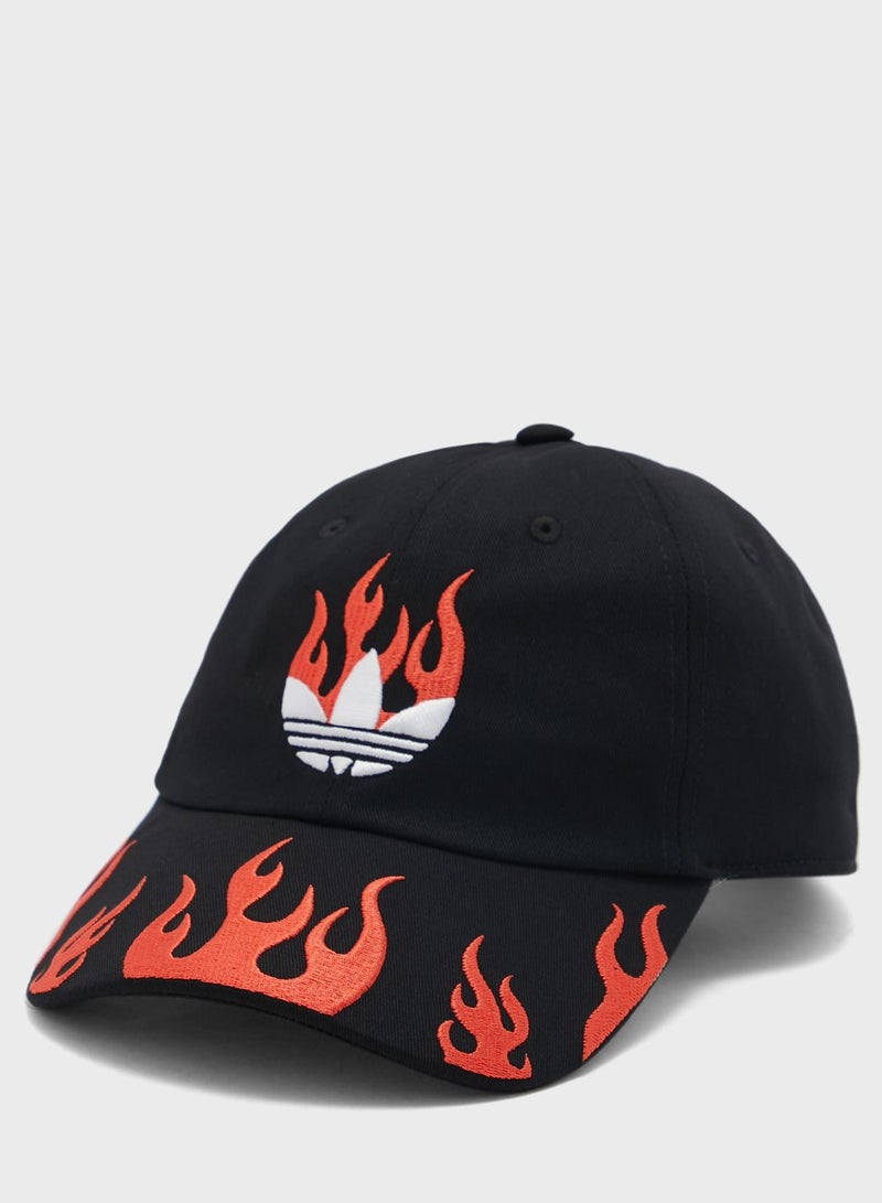 Flames Dad Cap