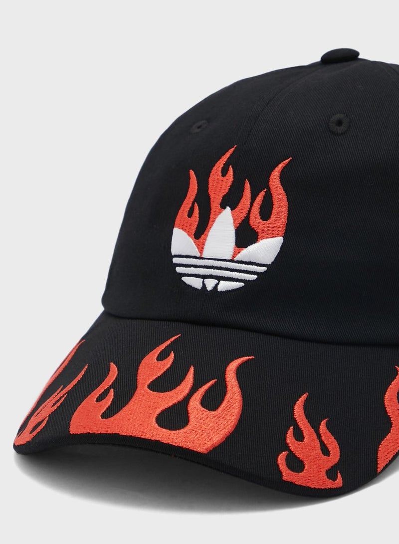 Flames Dad Cap