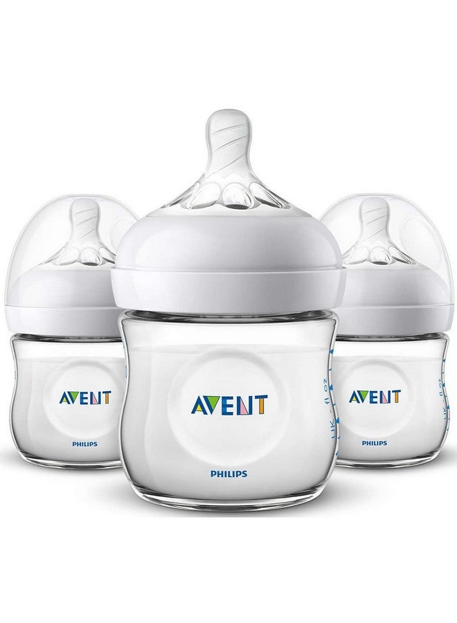 Avent Natural Baby Bottle Scf010 37 Clear 4 Ounce (Pack Of 3)