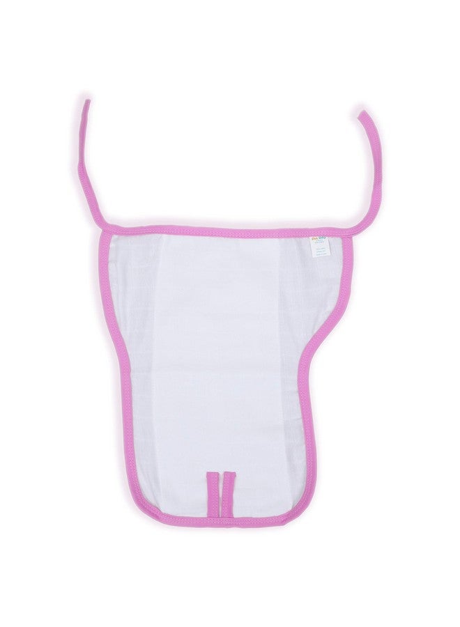 Washable And 100% Cotton Nappies (White & Pink Medium)