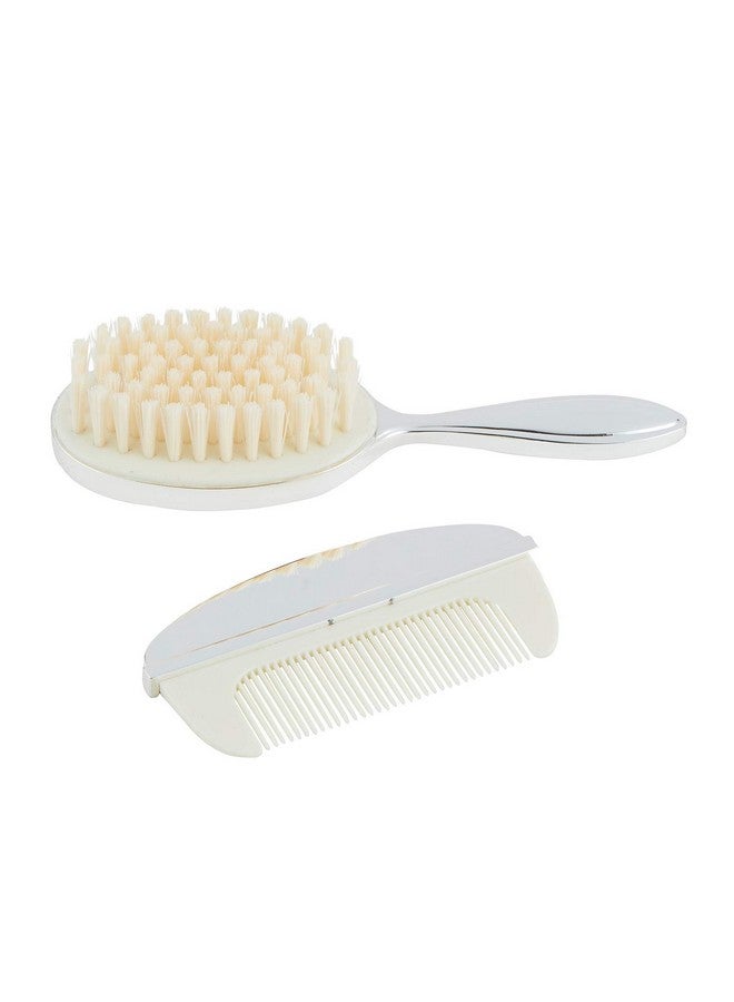 Silver Plated Keepsake Brush + Comb Set
