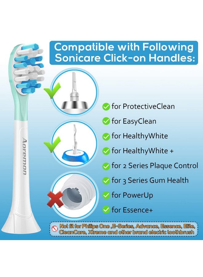 Replacement Toothbrush Heads For Philips Sonicare C3 Premium Plaque Control Hx9044 65 G3 Premium Gum Care Hx9054 65 6 Brush Heads White