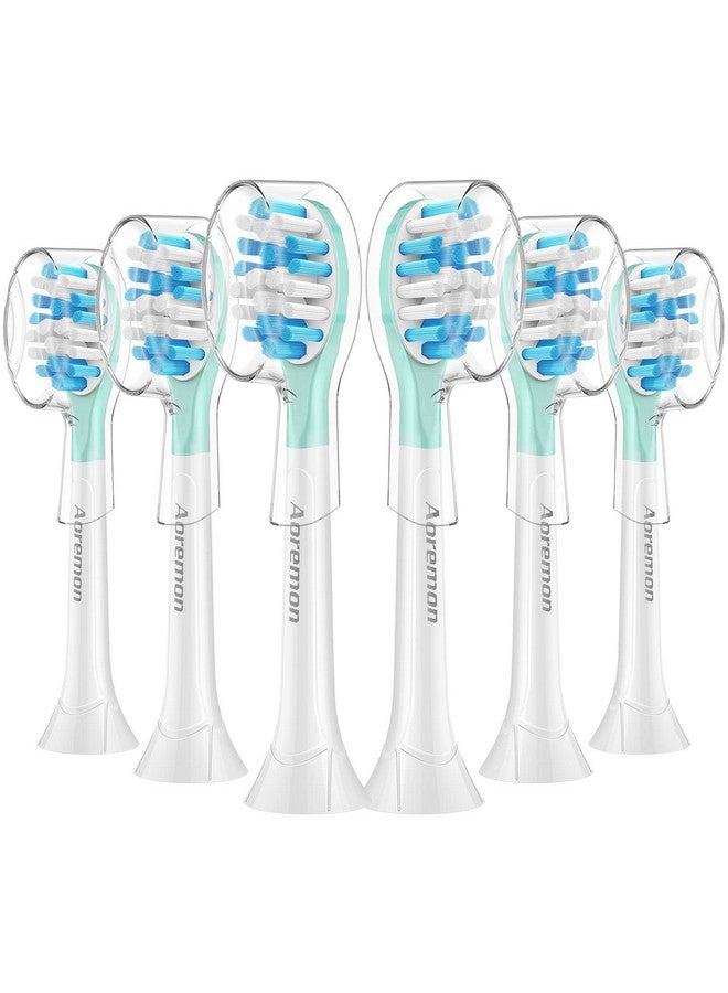 Replacement Toothbrush Heads For Philips Sonicare C3 Premium Plaque Control Hx9044 65 G3 Premium Gum Care Hx9054 65 6 Brush Heads White