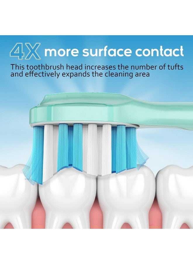 Replacement Toothbrush Heads For Philips Sonicare C3 Premium Plaque Control Hx9044 65 G3 Premium Gum Care Hx9054 65 6 Brush Heads White