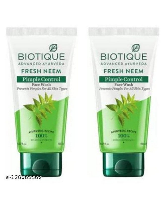 Advanced Ayurveda Bio Neem Purifying Face Wash For All Skin Types 150Ml (Pack Of 2)