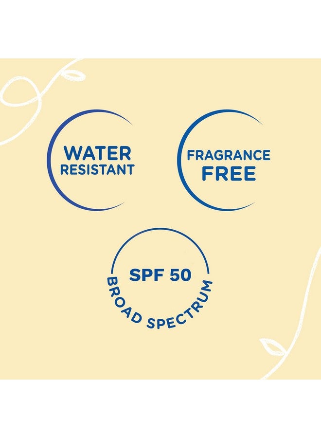 Baby Mineral Sunscreen Stick Spf 50 Broad Spectrum Face & Body Sun Stick With 70% Organic Ingredients Ultra Sheer Water Resistant & Fragrance Free 0.6 Oz (Pack Of 1)