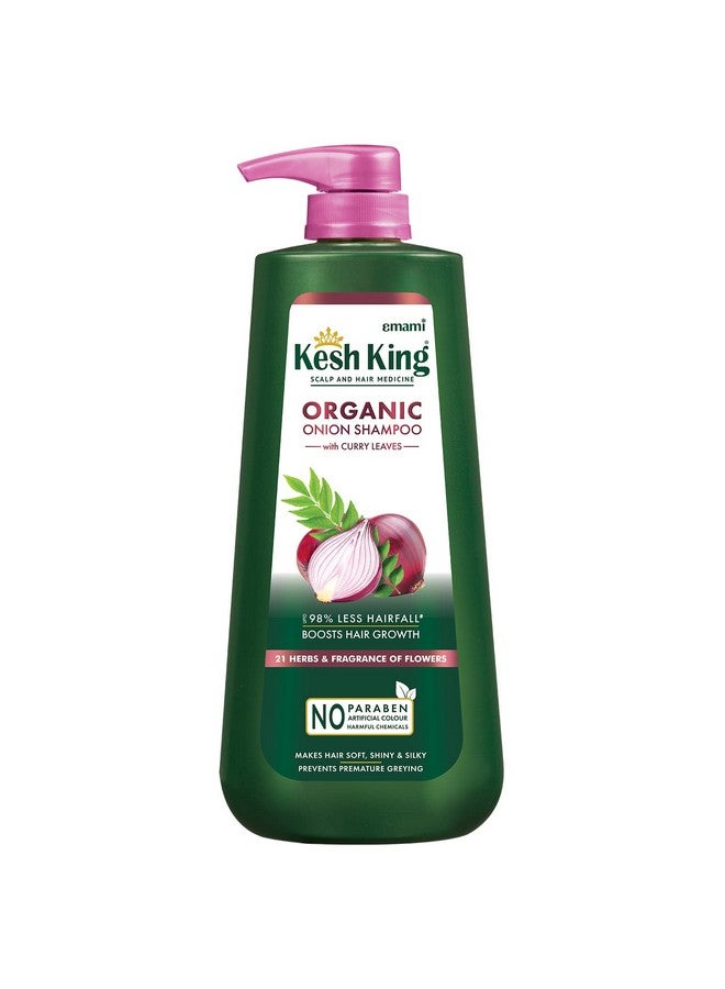 Organic Onion Shampoo With Curry Leaves Reduces Hair Fall Upto 98% Boosts Hair Growth&Keeps Hair Smooth Upto 48Hrsrepairs Dry&Damaged Hairmakes Hair Silky&Bouncy 600Ml 625 Grams