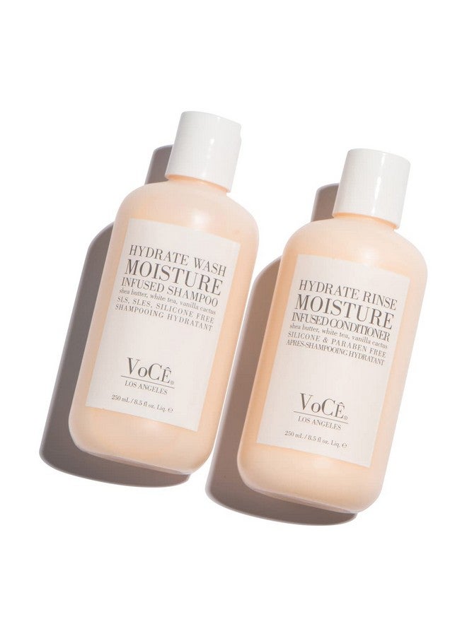 Vegan Cruelty Free Clean No Paraben No Sulfate Moisture Infused Shampoo 8.5Oz