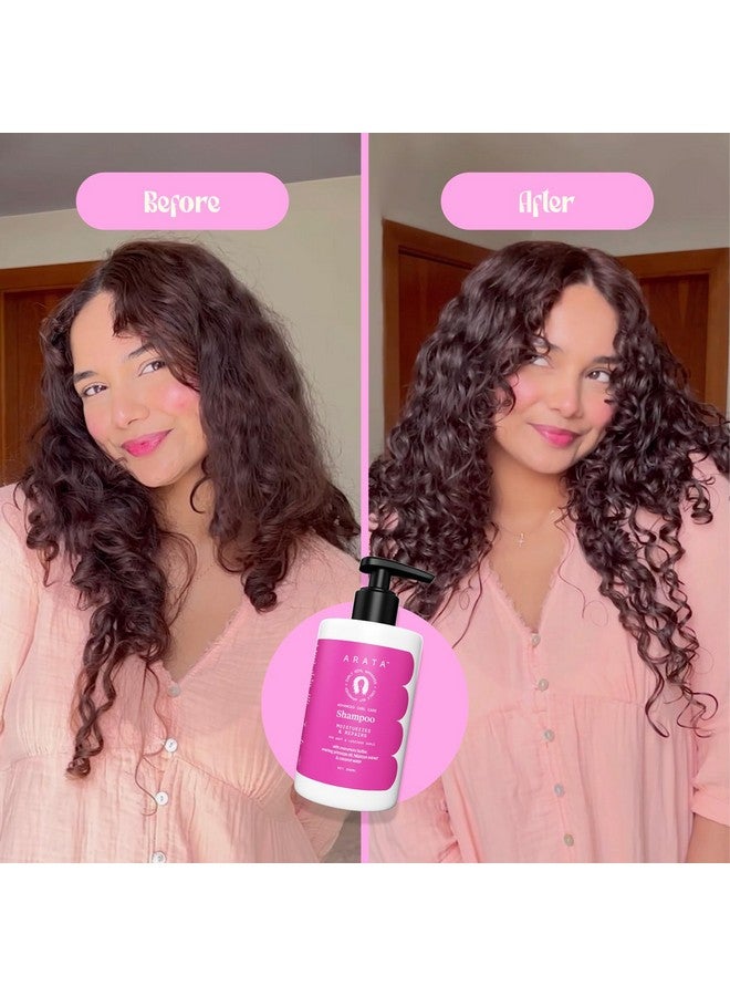 Advanced Curl Care Hair Shampoo (300 Ml) For Dry & Frizzy Hair Murumuru Butter Evening Primrose Oil Hibiscus Extract & Coconut Water Cleanses & Repairs Damaged Hair Cg Approved