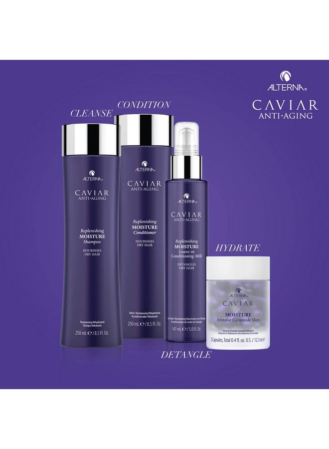 Alterna Caviar Antiaging Replenishing Leavein Conditioning Milk 5 Ounce ; Detangles Dry Hair ; Sulfate Free Paraben Free