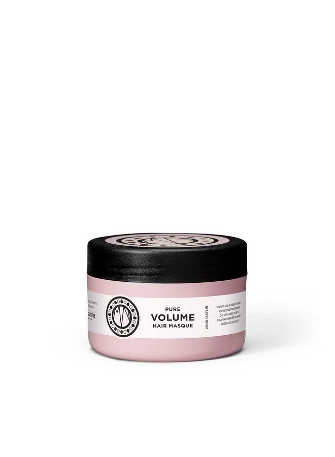 Pure Volume Hair Mask 8.5 Fl Oz Vitamin B5 Gives Volume To Thin & Fine Hair 100% Vegan & Sulfate Paraben Free