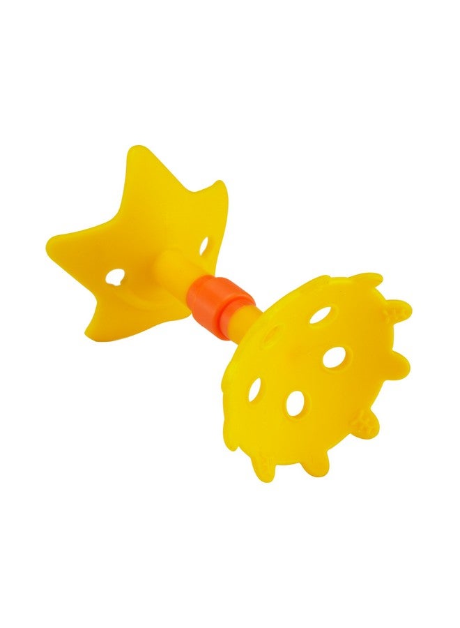 Original Teethin Smart Ez Grip Star Teether And Sensory Toy For Babies And Toddlers. Bpa Free Teether Yellow