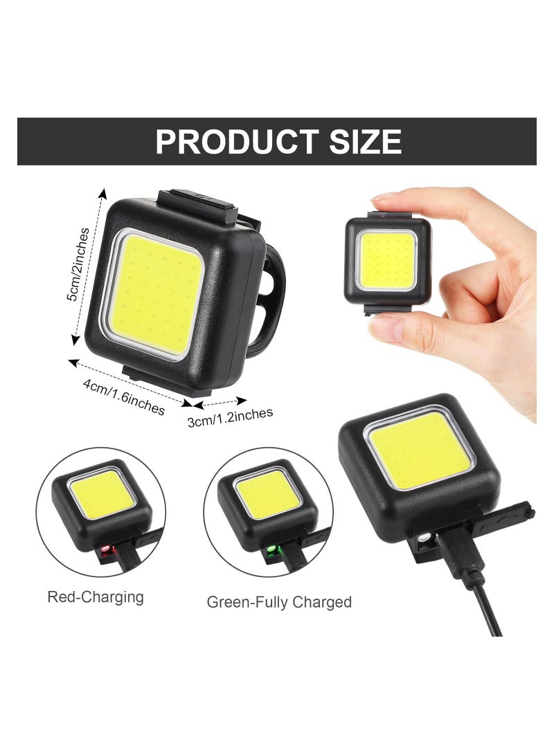 6 PCS Outdoor Night Running Lights for Runners High Visibility Rechargeable Clip on Flashlight Dog Lights for Night Walking Lightweight Usb Reflective Running Gear for Hiking Jogging Stroller