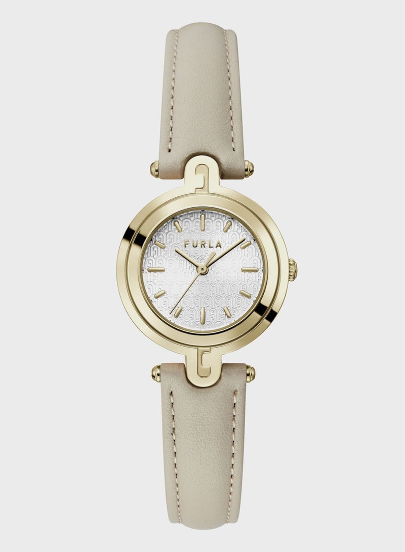 Furla Leather Strap Analog Watch