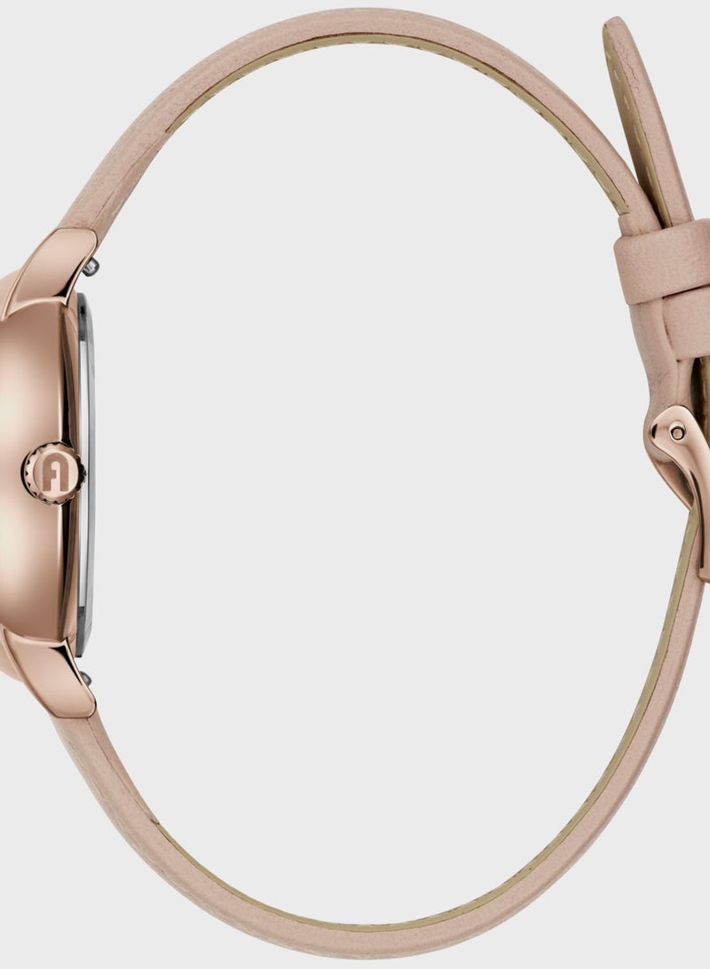 Furla Leather Strap Analog Watch