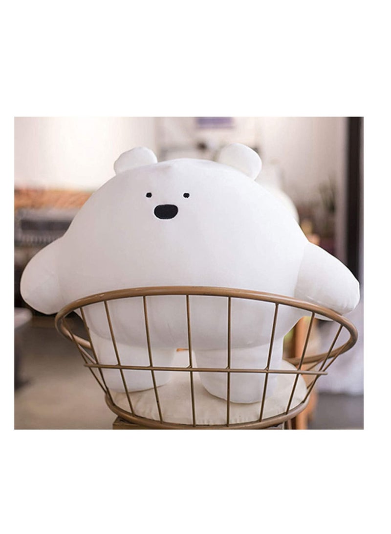 157 inch Lovely Bear Plush Stuffed Animal Body Pillow Fat Cartoon Cylindrical Body Pillows for Kids Super Soft Hugging Toy Gifts for Bedding Kids Sleeping Nap Kawaii Pillow