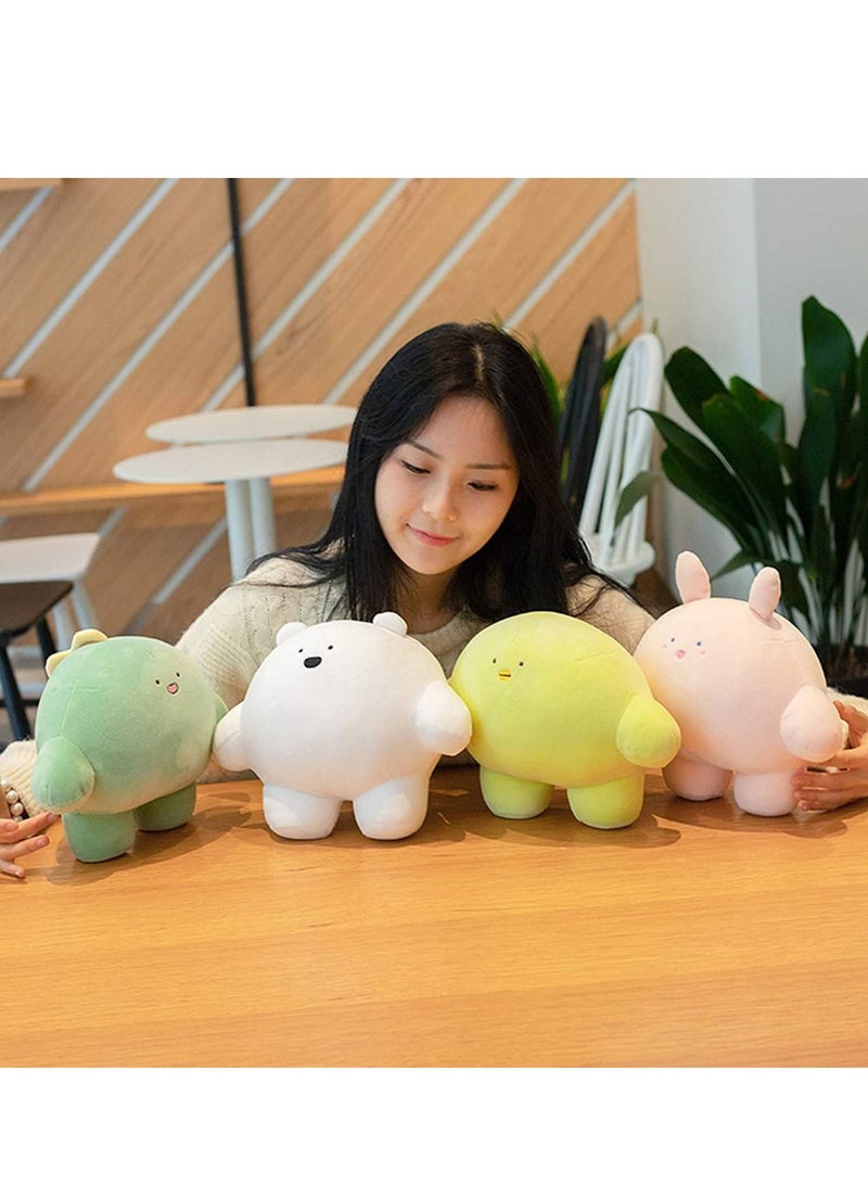 157 inch Lovely Bear Plush Stuffed Animal Body Pillow Fat Cartoon Cylindrical Body Pillows for Kids Super Soft Hugging Toy Gifts for Bedding Kids Sleeping Nap Kawaii Pillow