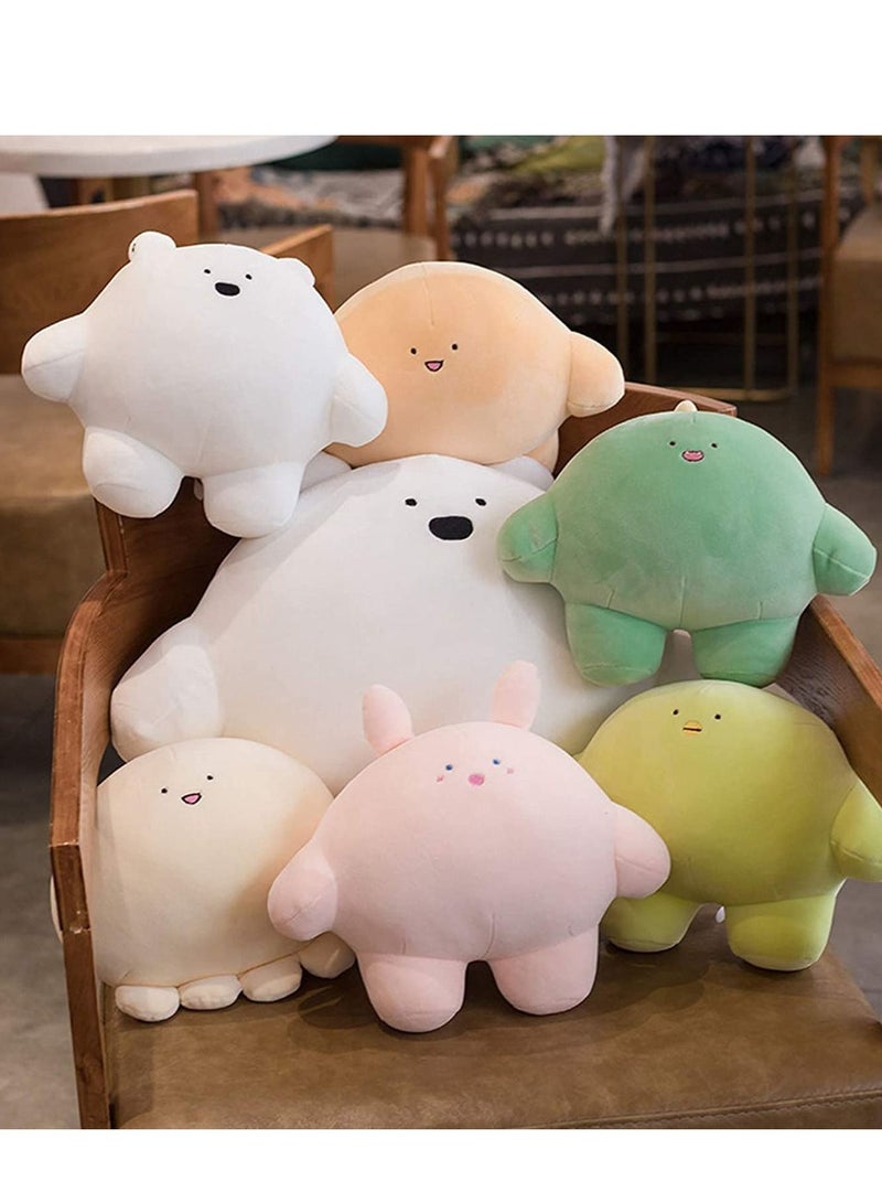 157 inch Lovely Bear Plush Stuffed Animal Body Pillow Fat Cartoon Cylindrical Body Pillows for Kids Super Soft Hugging Toy Gifts for Bedding Kids Sleeping Nap Kawaii Pillow