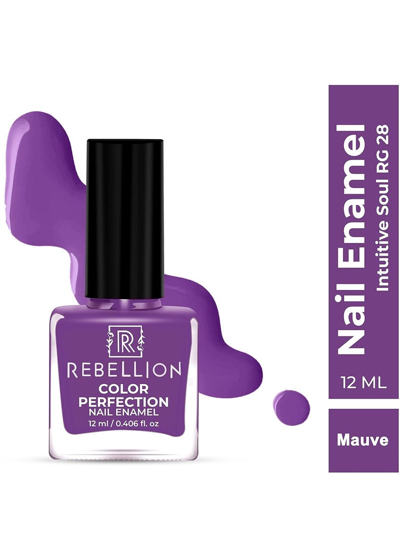 Rebellion Color Perfection Nail Enamel 12ml Mauve Intuitive Soul RG28