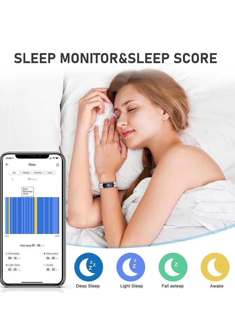 Fitness Tracker with Heart Rate Monitor, Step Counter, Sleep Monitor Calorie Tracking, Activity 1.1