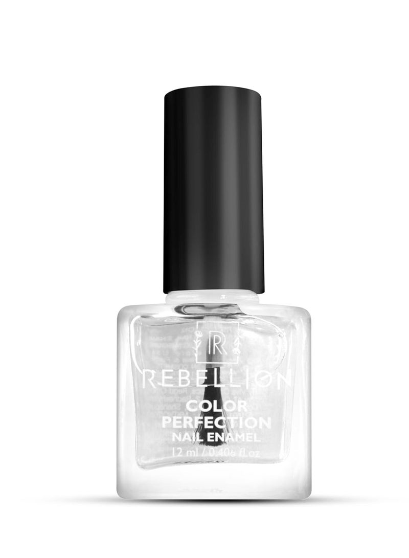 Rebellion Color Perfection Nail Enamel Top Coat 12ml Transparent Noble RG42