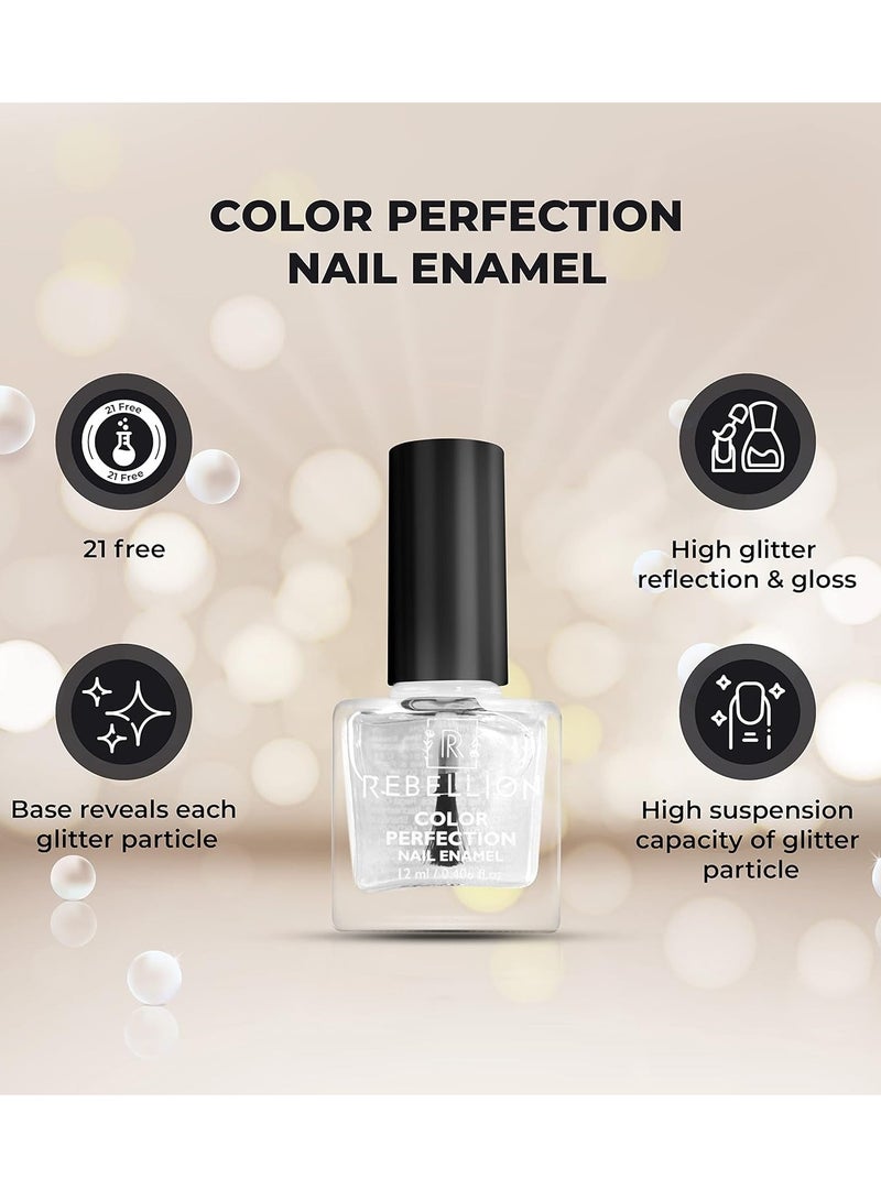 Rebellion Color Perfection Nail Enamel Top Coat 12ml Transparent Noble RG42