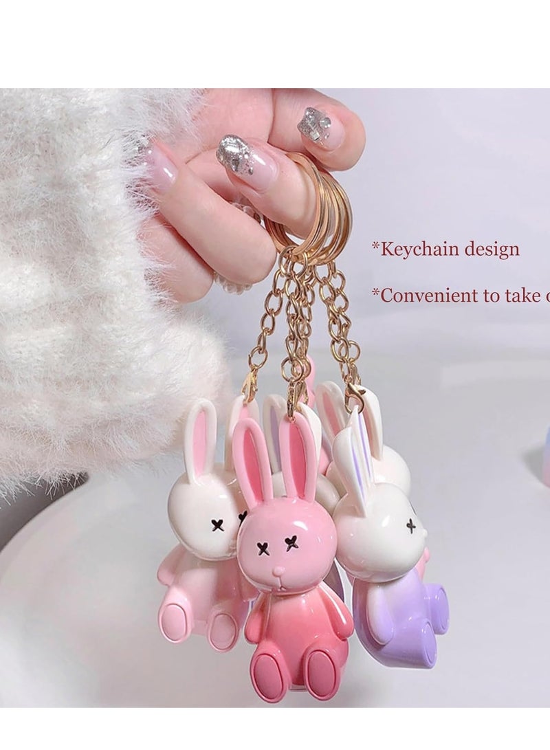 6pcs Lip Gloss Liquid Lipsticks Set, Bunny Rabbit Moisturizing Hydrating Glow Oil Shine Plumping Glass Waterproof Finish for Women Girls