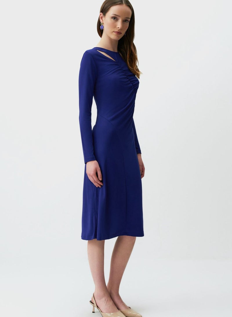 Gathered Knit Dress