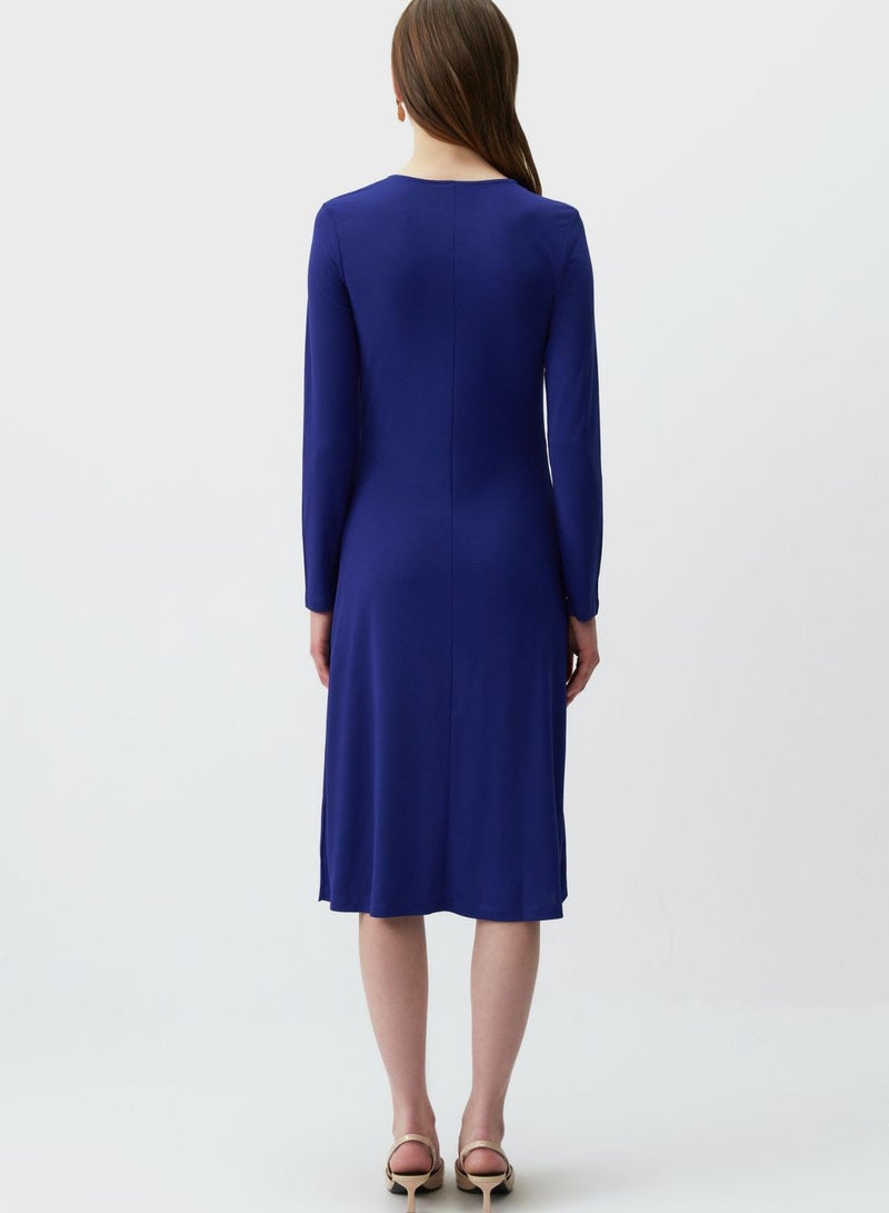Gathered Knit Dress