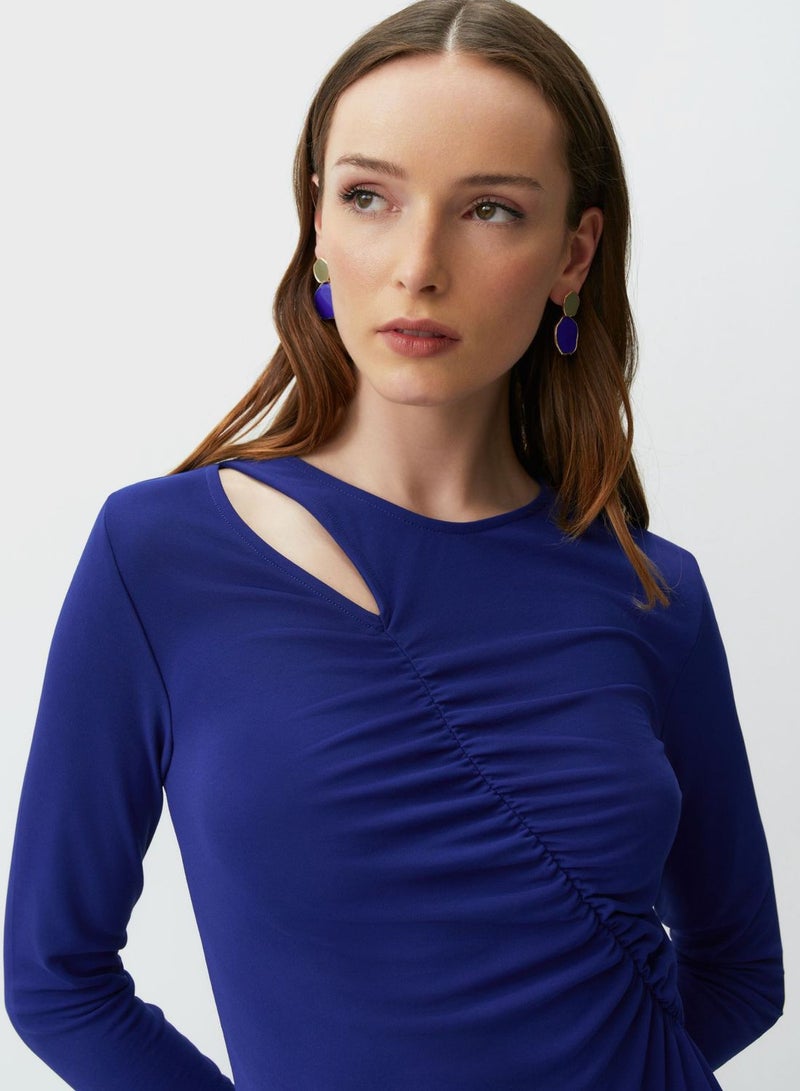 Gathered Knit Dress