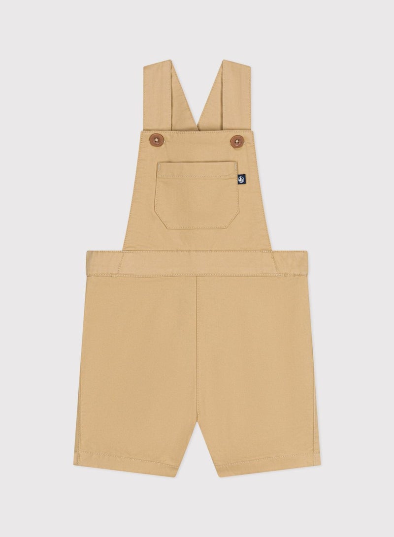 Kids Serge Dungaree Shorts