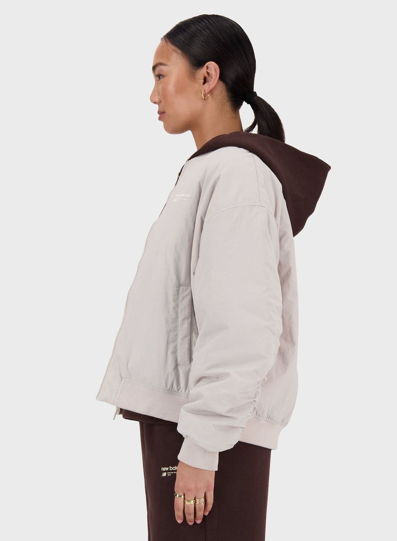 Linear Heritage Woven Bomber Jacket