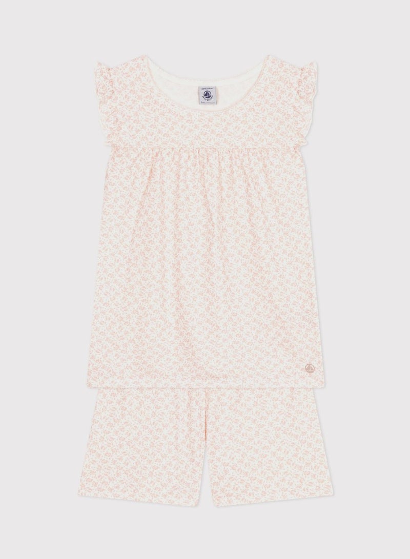 Kids Floral Printed Pyjama Set