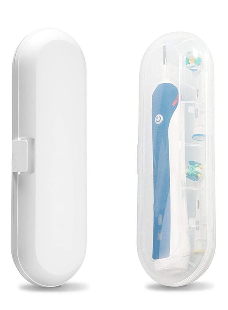 Travel Electric Toothbrush Case Electric Toothbrush Holder Cover Anti Bacterial Portable Hard Plastic Toothbrush Store Box Bag Fits Pro 1000 Pro 2000 Pro 3000 2 Pack
