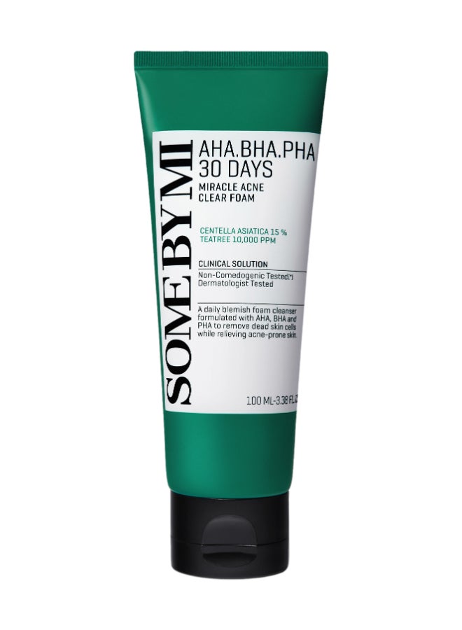 Aha-Bha-Pha 30 Days Miracle Acne Clear Foam Green 100ml