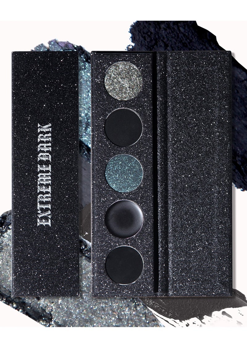 MAFFICK 5-Color Eyeshadow Palette- Matte & Shimmery Eyeshadow for High-Definition Eye Makeup: Waterproof, Sweat Resistant, & Long-lasting