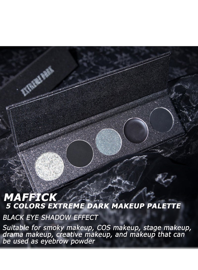 MAFFICK 5-Color Eyeshadow Palette- Matte & Shimmery Eyeshadow for High-Definition Eye Makeup: Waterproof, Sweat Resistant, & Long-lasting