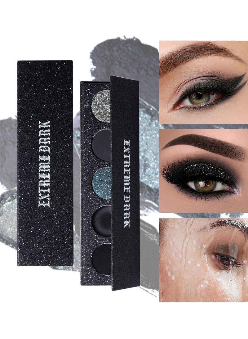 MAFFICK 5-Color Eyeshadow Palette- Matte & Shimmery Eyeshadow for High-Definition Eye Makeup: Waterproof, Sweat Resistant, & Long-lasting