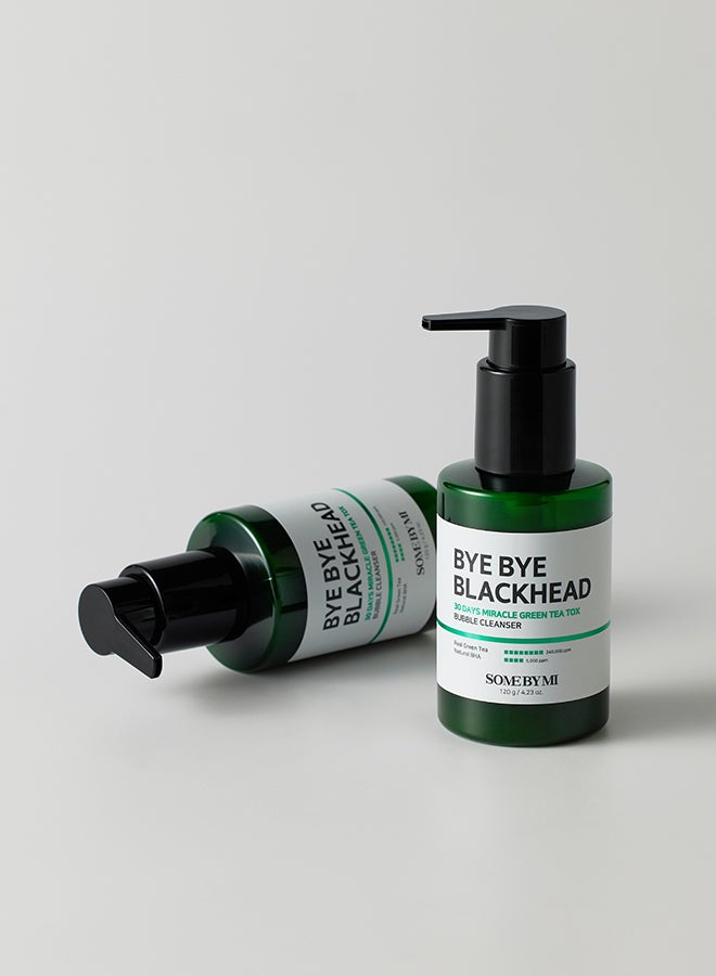 Bye Bye Blackhead 30 Days Miracle Green Tea Tox Bubble Cleanser, 4.23 Oz Packaging May Vary 120grams
