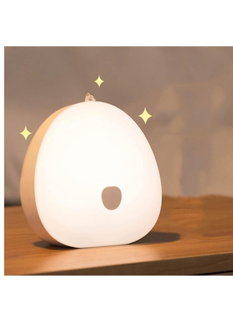 Kids Night Light, Usb Rechargeable Baby Nursery Lamp With Color Changing Touch Senor, Brightness Adjustable, Dimmable Eye Caring, Hangable, Bedside Table Lamp For Baby Kids Room Bedroom