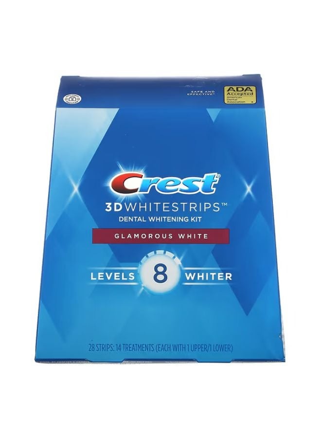 3D Whitestrips, Dental Whitening Kit, Glamorous White, 28 Strips
