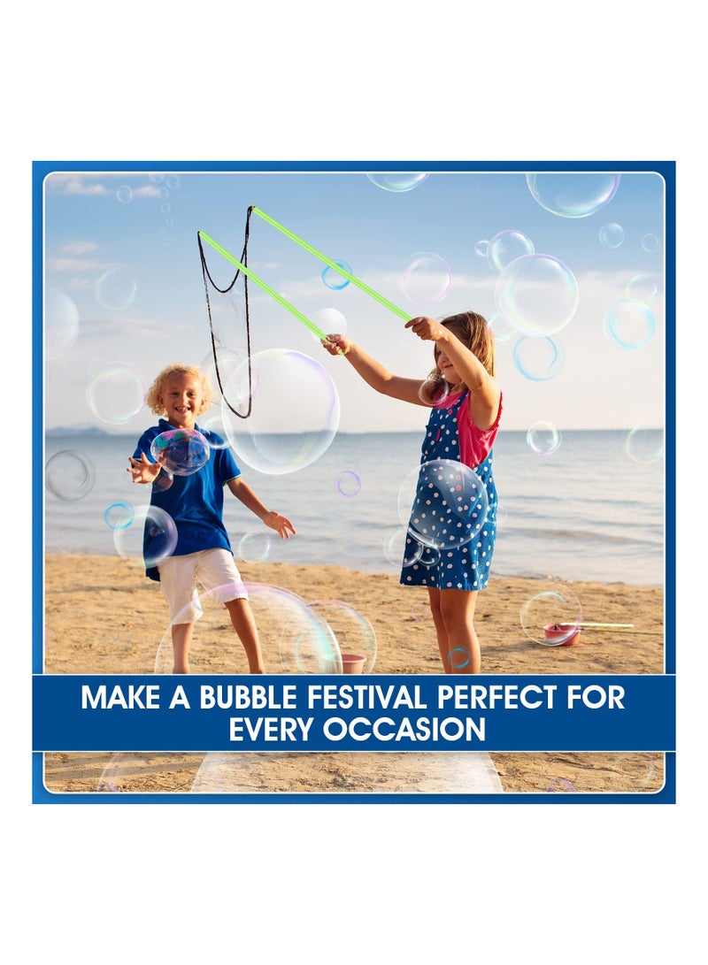 6 PCS Giant Bubble Wands for Kids, Large Bubble Maker Outdoor Toy Kids Big Bubble Outdoor Wand Mega Bubble Toys for Birthday Party Favors Lawn Park Beach Summer Fun Party Favors Outdoor Activities