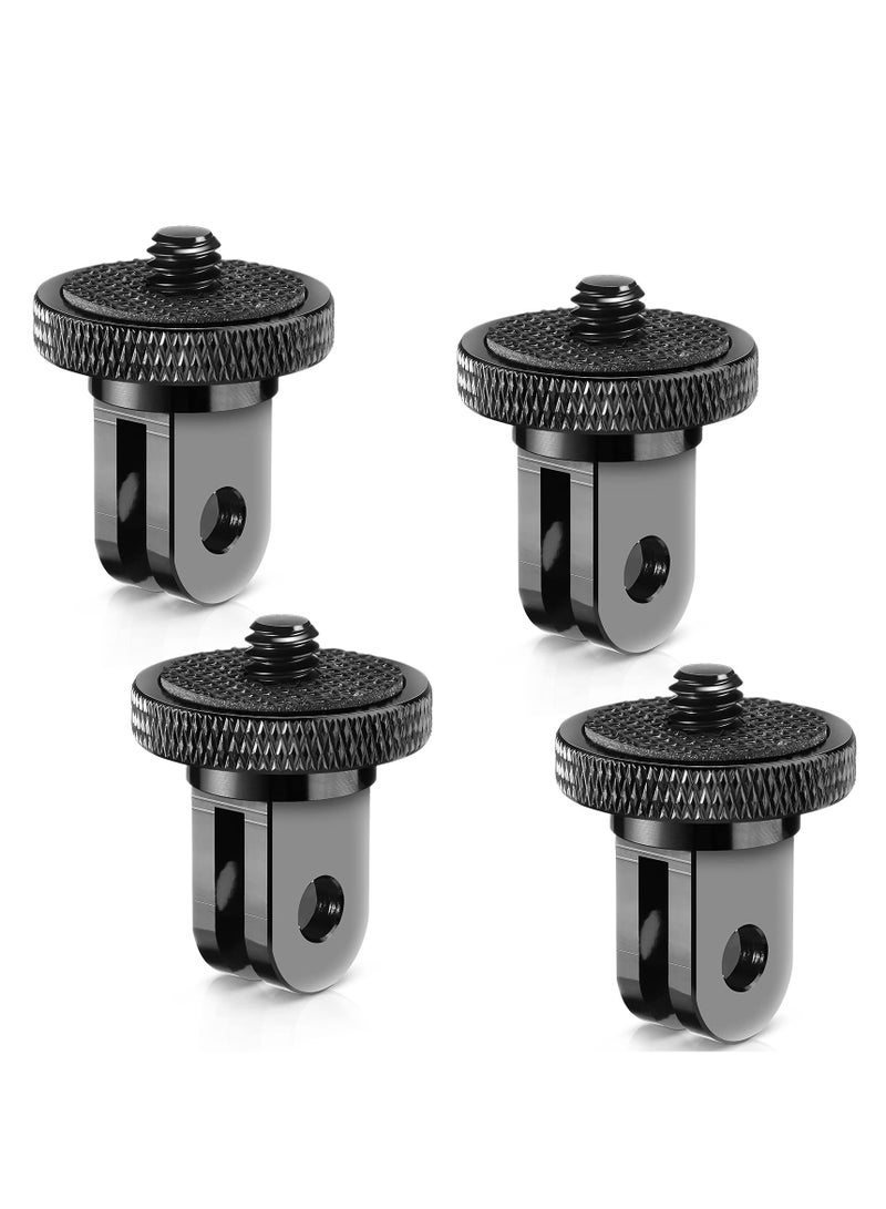 Camera Tripod Mount for Gopro Adapter, 4pcs Aluminum Camera Tripod 1/4-20 Conversion Adapter Camera Mount Adapter for Tripod Compatible with GoPro Action Cameras and other Standard 1/4 Accessories