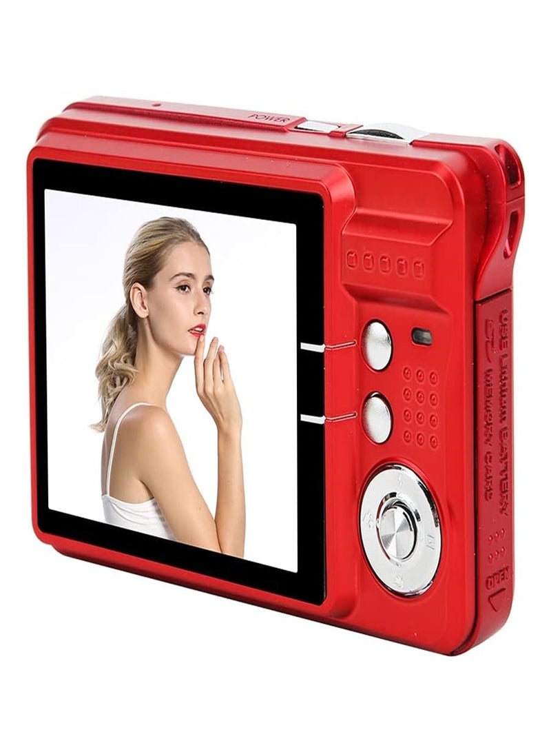 2.7 Inch Tft 18Mp 8X Zoom Digital Camera Mini Anti-Shake Full HD Digital Video Camera(Red)