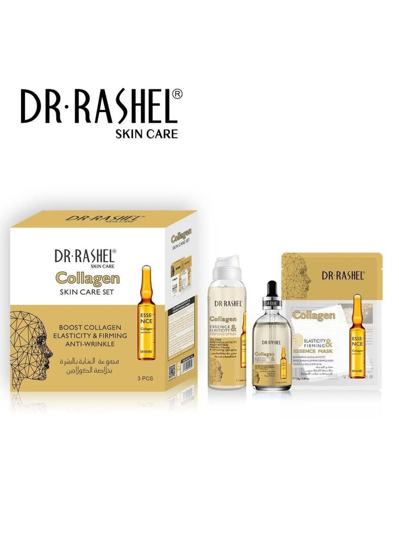 DR. RASHEL Collagen elasticity and firming skin care set (3Pcs)