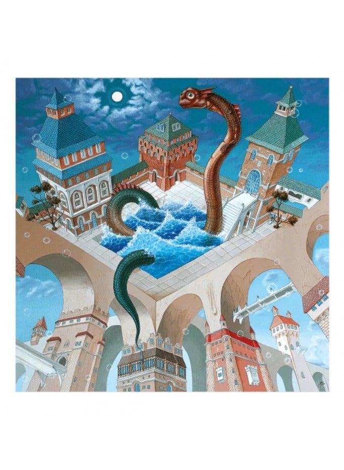 Bathing Of The Versicolor Dragon Davici Wooden Jigsaw Puzzle