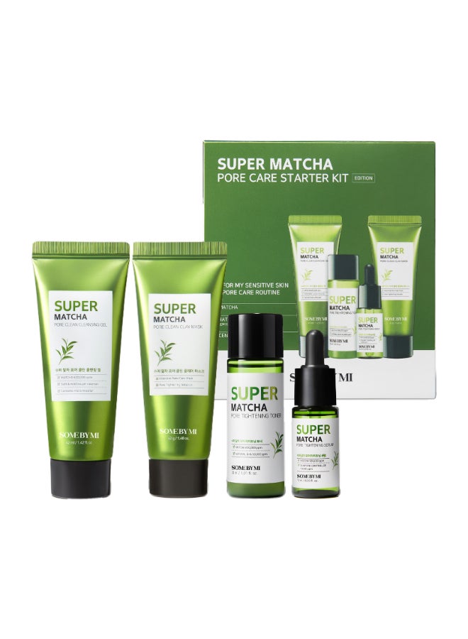 Super Matcha Pore Care Starter Kit 4 Components 30ml