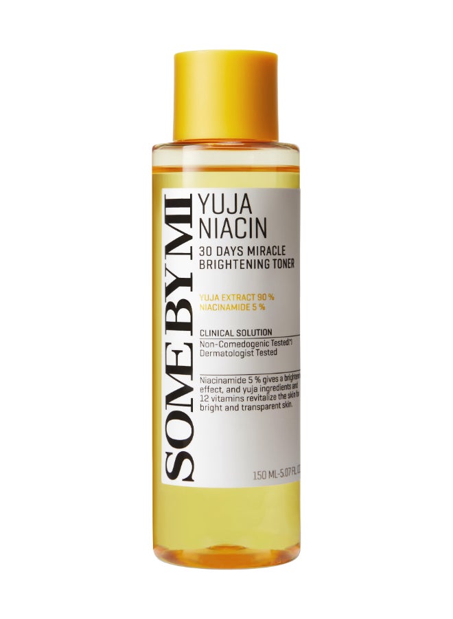 Yuja Niacin 30 Days Miracle Bri Ghtenin G Toner Yellow 150ml