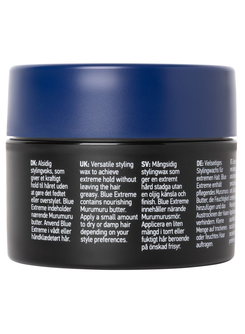 Blue Extreme Wax - HH Simonsen - 90 ml - Hair Wax - Hair Styling Wax - Water-based - Essential Brazilian oil